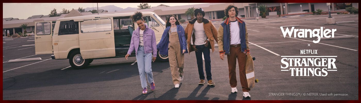 Wrangler bringt Hawkins zurück / Outfits für alle Dimensionen / Jetzt entdecken!