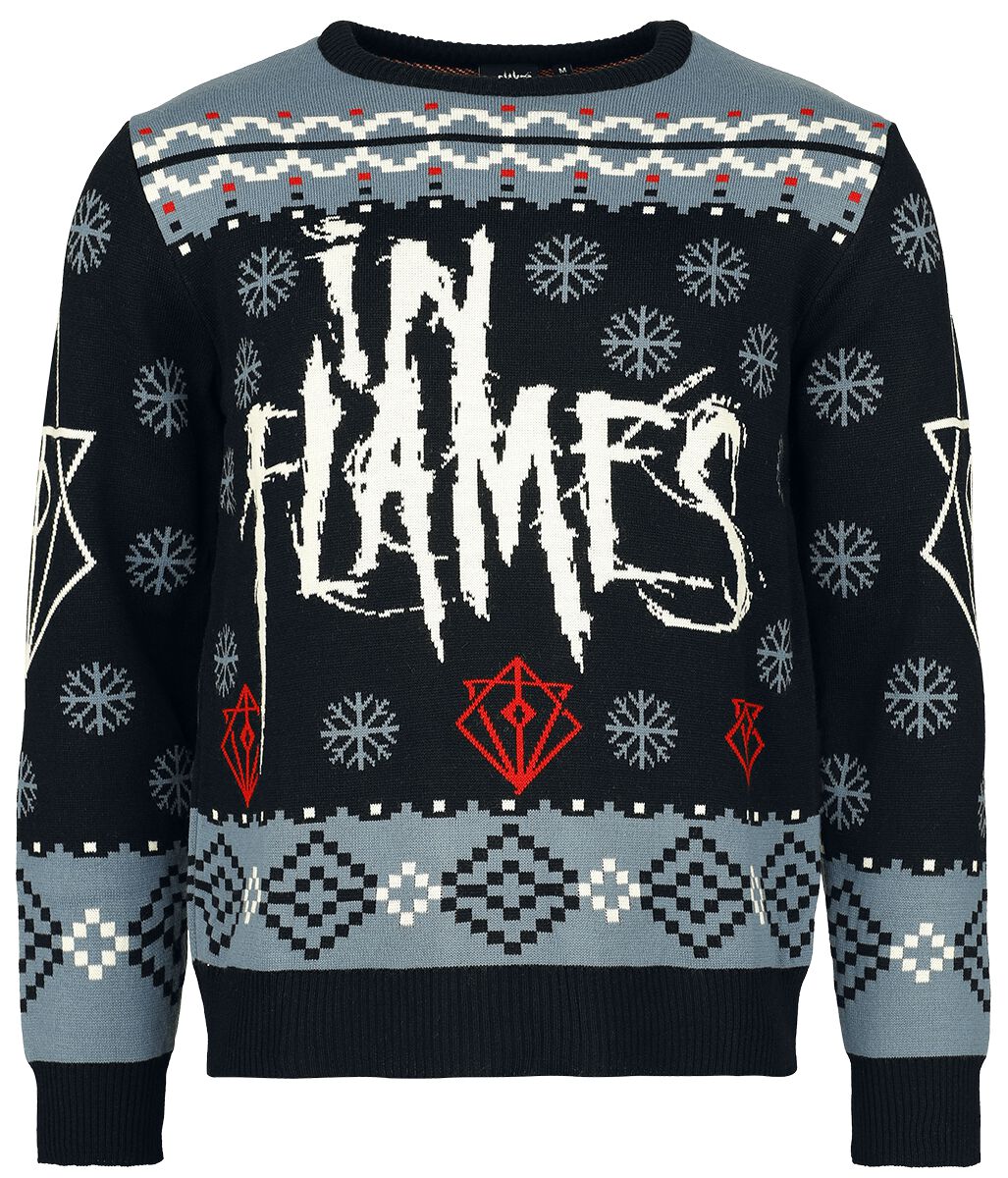 Christmas Sweater In Flames Weihnachtspullover Holiday Sweater