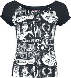 Gothicana X Elvira - T-shirt, Gothicana by EMP, T-Shirt Manches courtes