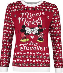 Minnie & Mickey Love Forever, Mickey Mouse, Weihnachtspullover