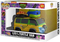 Leon in the Turtle Van (Pop! Ride Super Deluxe) Vinyl Figur 301, Tartarughe Ninja, Funko Pop!