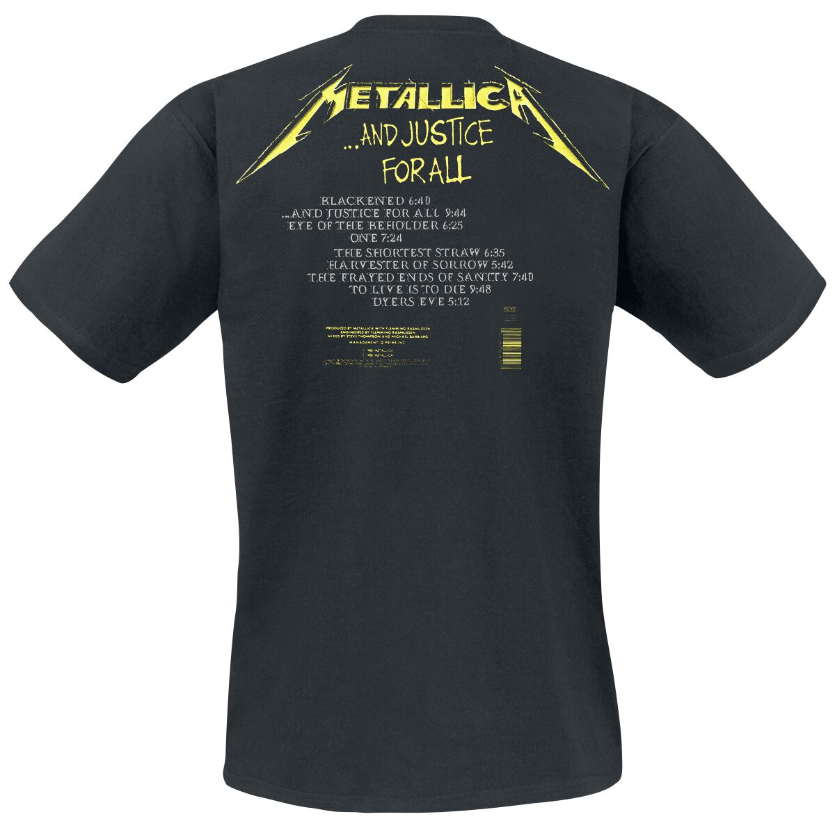 Metallica T Shirt And Justice For All Original Band Logo Ufficiale Uomo Nero Size L Metallica T Shirt And Justice For All Original Band Logo Ufficiale Uomo Nero Size L