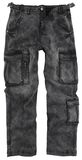 Army Vintage Trousers - dunkelgraue Cargohose mit Waschung, Black Premium by EMP, Cargohose