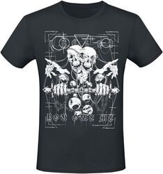 T-shirt avec large imprimé frontal, Gothicana by EMP, T-Shirt Manches courtes