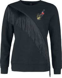 Sweat avec franges & broderies, RED by EMP, Sweat-shirt