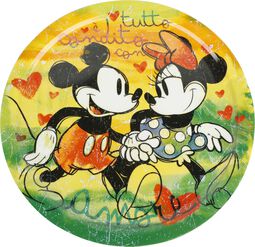 Mickey & Minnie - Plat à Pizza, Mickey Mouse, Assiette