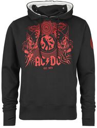 Sweat à capuche imprimé sous licence AC/DC oversize noir Sweat à capuche imprimé sous licence AC/DC oversize noir