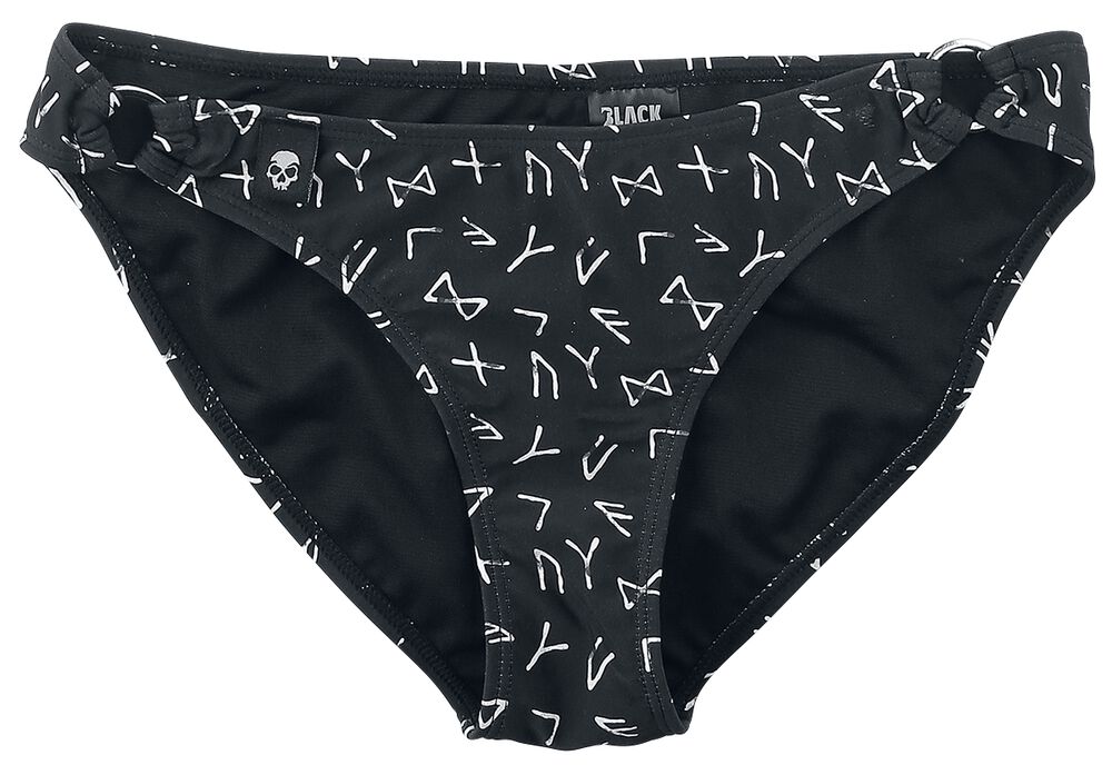 Bikinihose mit Runen- Print
