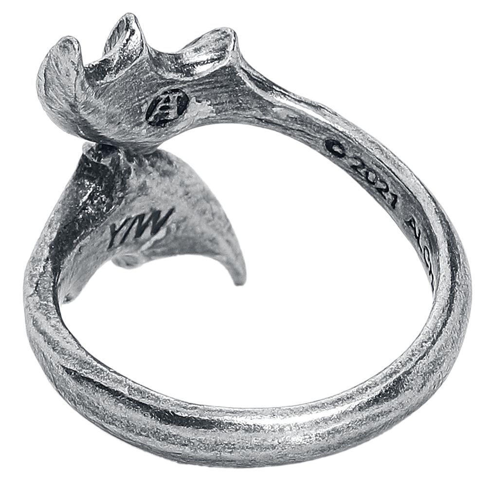 Bague Gothique Alchemy Gothic 'Night With The Goethe' - Alliage D'étain Couleur Argent - Style Médiéval/fantasy - Produit Sous Licence