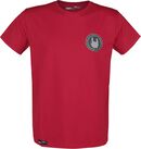 Rotes T-Shirt mit Rundhalsausschnitt, EMP Basic Collection, T-Shirt
