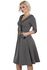Macie Herringbone Flared Dress