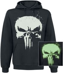 Crâne Phosphorescent, The Punisher, Sweat-shirt à capuche