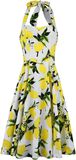 Lemon Print Swing Dress, H&R London, Mittellanges Kleid