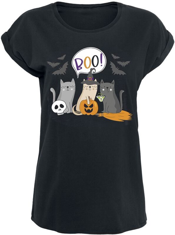 Halloween Katzen - Boo!