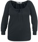 Carmen Shirt, Black Premium by EMP, Langarmshirt