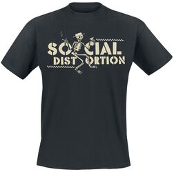 Checkered Skellie, Social Distortion, T-Shirt Manches courtes
