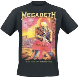 Peace Sell Setlist Vintage, Megadeth, T-Shirt Manches courtes