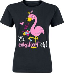 Flamingo - Es eskaliert eh!, Alcohol & Party, T-Shirt Manches courtes