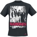 Stacked Logo Photo, Ramones, T-Shirt