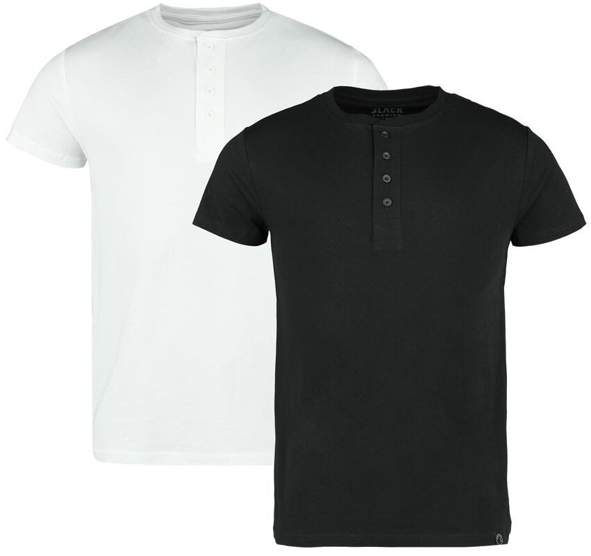 Double Pack Henley T-Shirts