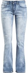 Grace - Hellblaue Jeans mit Waschung und Schlag, Black Premium by EMP, Jeans