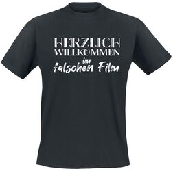 Herzlich Willkommen im falschen Film, Slogans, T-Shirt Manches courtes