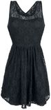 Black Sleeveless Lace Skater Dress, Gothicana by EMP, Kurzes Kleid