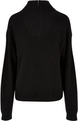 Ladies Oversized Knit Troyer, Urban Classics, Sweatshirt
