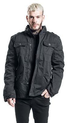 Giacca Invernale Uomo Taglie Forti - Parka Riscaldato Vintage, Slim Fit, Materiale Lucido, Manica Lunga