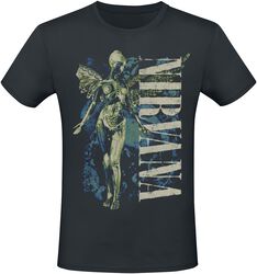 Vertical Logo, Nirvana, T-Shirt