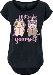 Einhorn - Katze - Better Be Yourself, Tierisch, T-Shirt