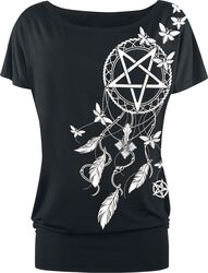 T-Shirt Pentagramm und Traumfänger