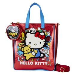 Loungefly - Tote Bag with Coin Bag (50th Anniversary), Hello Kitty, Handtasche