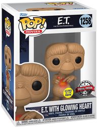 E.T. with Glowing Heart (GITD) Vinyl Figur 1258, E.T. - Der Ausserirdische, Funko Pop!