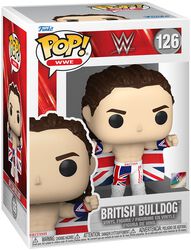 British Bulldog Vinyl Figur 126, WWE, Funko Pop!
