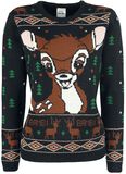 Forest Christmas Sweater, Bambi, Weihnachtspullover