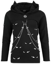 Gothicana X Emily The Strange 2in1 Hoody and Top, Gothicana by EMP, Kapuzenpullover