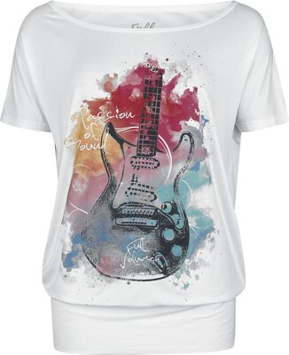 Guitare Électrique Ailes Rock N Roll Musique Punk T-Shirt 100% Coton Guitare Électrique Ailes Rock N Roll Musique Punk T-Shirt 100% Coton