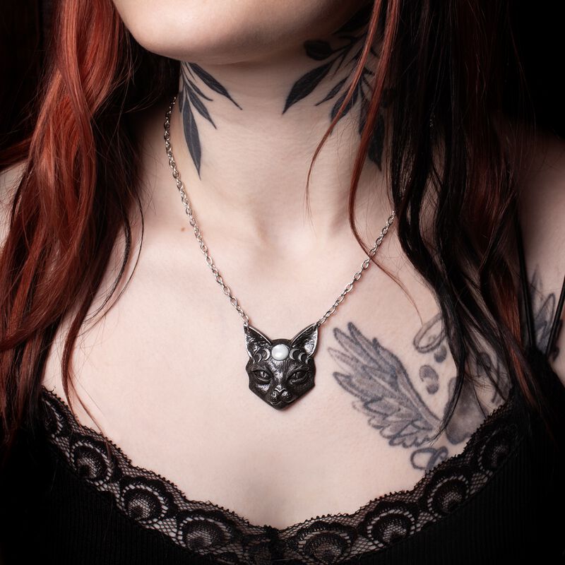 Pendentif ALCHEMY GOTHIC en forme de coeur noir 'blacksoul