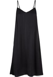 Ladies Viscose Satin Slip Dress, Urban Classics, Mittellanges Kleid
