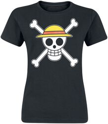 Skull, One Piece, T-Shirt Manches courtes