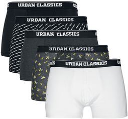 Boxer Shorts 5-Pack, Urban Classics, Boxershort-Set