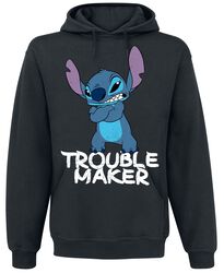 Stitch - Trouble Maker, Lilo & Stitch, Felpa con cappuccio