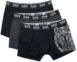 Dreierpack Boxershorts, Black Premium by EMP, Boxershort