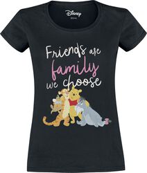 Friends are the family we choose, Winnie L'Ourson, T-Shirt Manches courtes