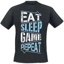 Eat Sleep Game Repeat, Gaming-Sprüche, T-Shirt