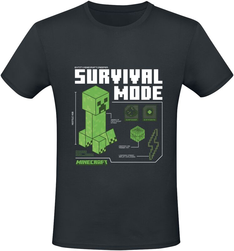 Minecraft - "Survival Mode" T-Shirt Für