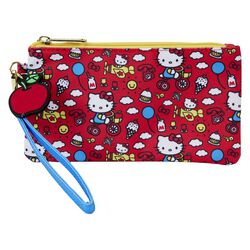 Loungefly - Classic AOP Nylon Pouch Wristlet (50th Anniversary), Hello Kitty, Portefeuille