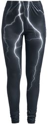 Leggings With Lightning Print, EMP Stage Collection, Leggings