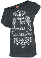 I Find Myself In Wonderland, Alice Au Pays Des Merveilles, T-Shirt Manches courtes